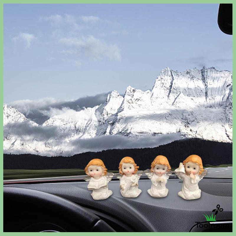 Bộ 4 Tượng Thiên Thần Điêu Khắc Nghệ Thuật Để Bàn Trang Trí Phòng Ngủ