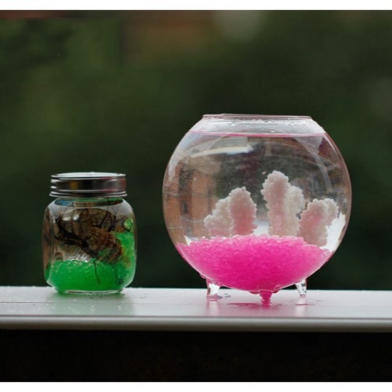 Mô Hình Tiểu Cảnh "Cát Thủy Tinh hạt lớn Túi 500gr Mini" Trang Trí Sen Đá, Sân Vườn/ Chậu Cây, DYI, Terrarium