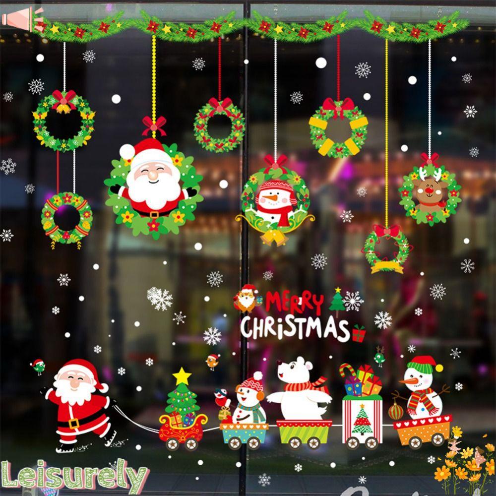 Miếng Dán Tường Trang Trí Năm Mới / Giáng Sinh DIY