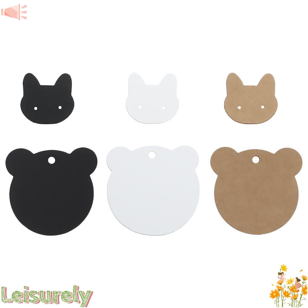 Set 100 Thẻ Tag Gắn Bông Tai DIY Hình Thú Hoạt Hình