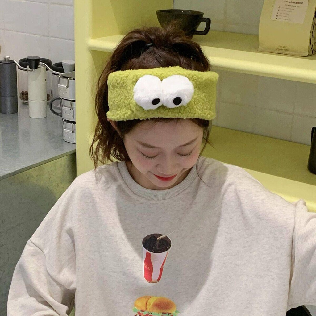 Băng đô cài tóc rửa mặt 26cm Màu Trơn Đơn Giản Dễ Thương