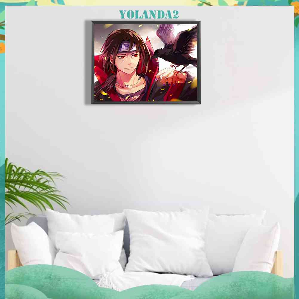 Bộ Tranh Đính Đá 5D Họa Tiết Hoạt Hình Naruto Độc Đáo DIY Dùng Trang Trí Nhà Cửa