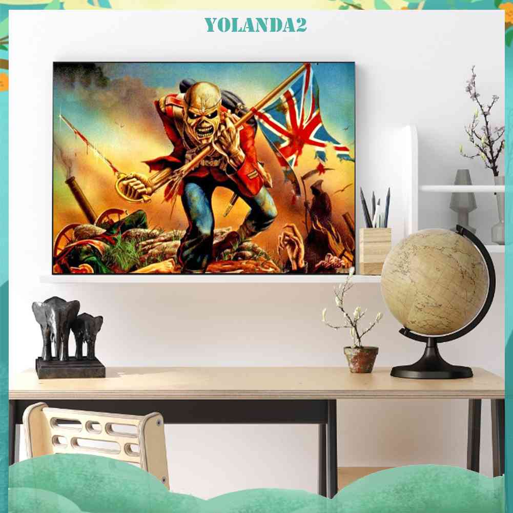 Bộ Tranh Đính Đá 5D Toàn Diện Họa Tiết Đầu Lâu Độc Đáo DIY Dùng Trang Trí