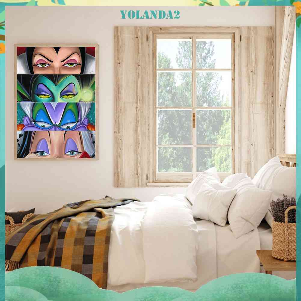 Bộ Tranh Đính Đá Tự Làm 30x40cm 24 Màu Hình Biệt Thự Disney