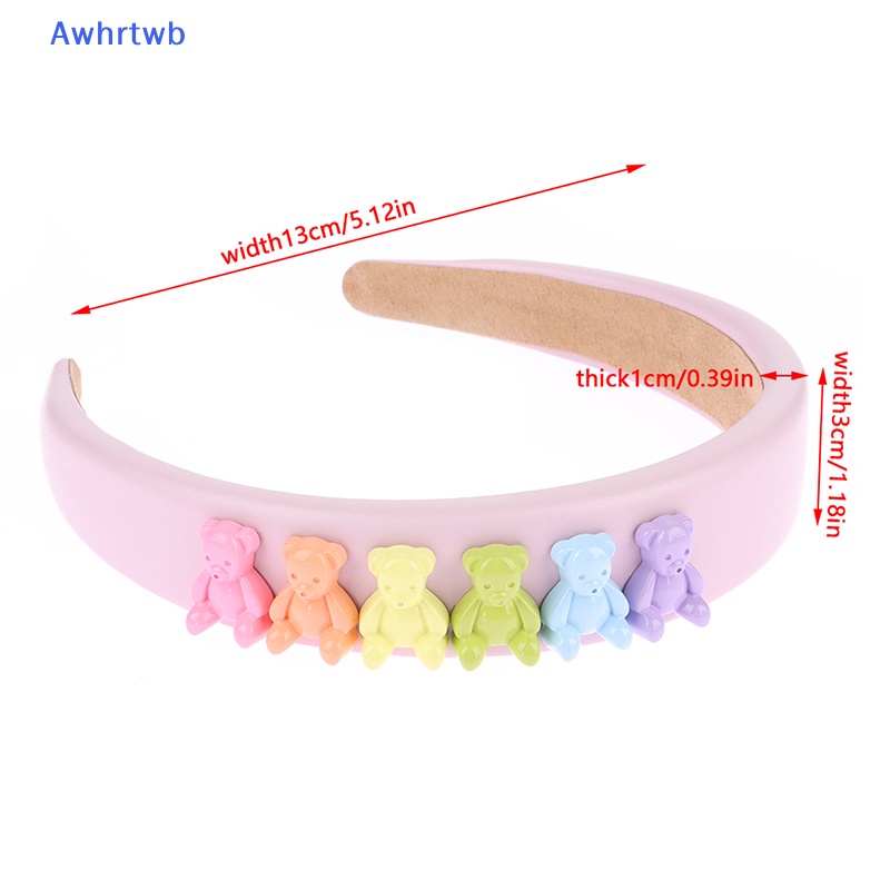 Băng Đô Cài Tóc Bằng Xốp Màu Kẹo Hình Gấu Dễ Thương Cho Bạn Gái Mới