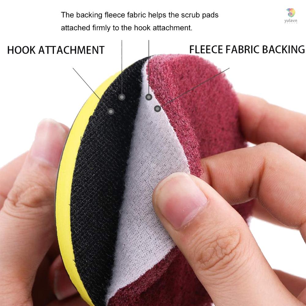 Set 11 Miếng Chà Rửa Kính Xe Hơi 4 inch Có Mũi Khoan Điện