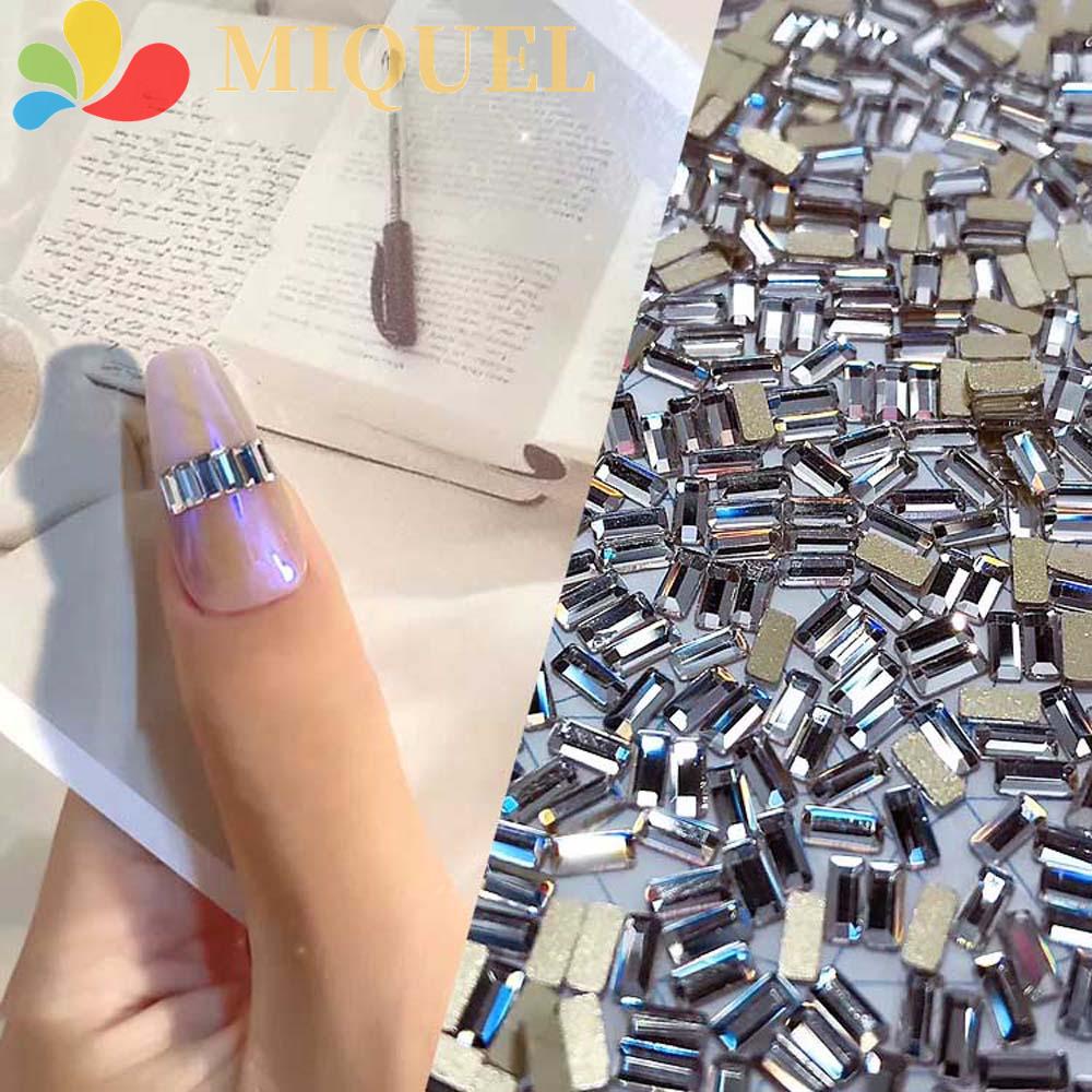 Miếng Dán Trang Trí Móng Tay Hình Vuông Mini Đơn Giản DIY