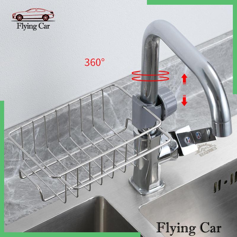 Giá Đỡ Bằng Thép Không Gỉ Để Bọt Biển Rửa Chén Tiện Lợi Dành Cho Bồn Rửa Nhà Bếp Phòng Tắm Lzdjf