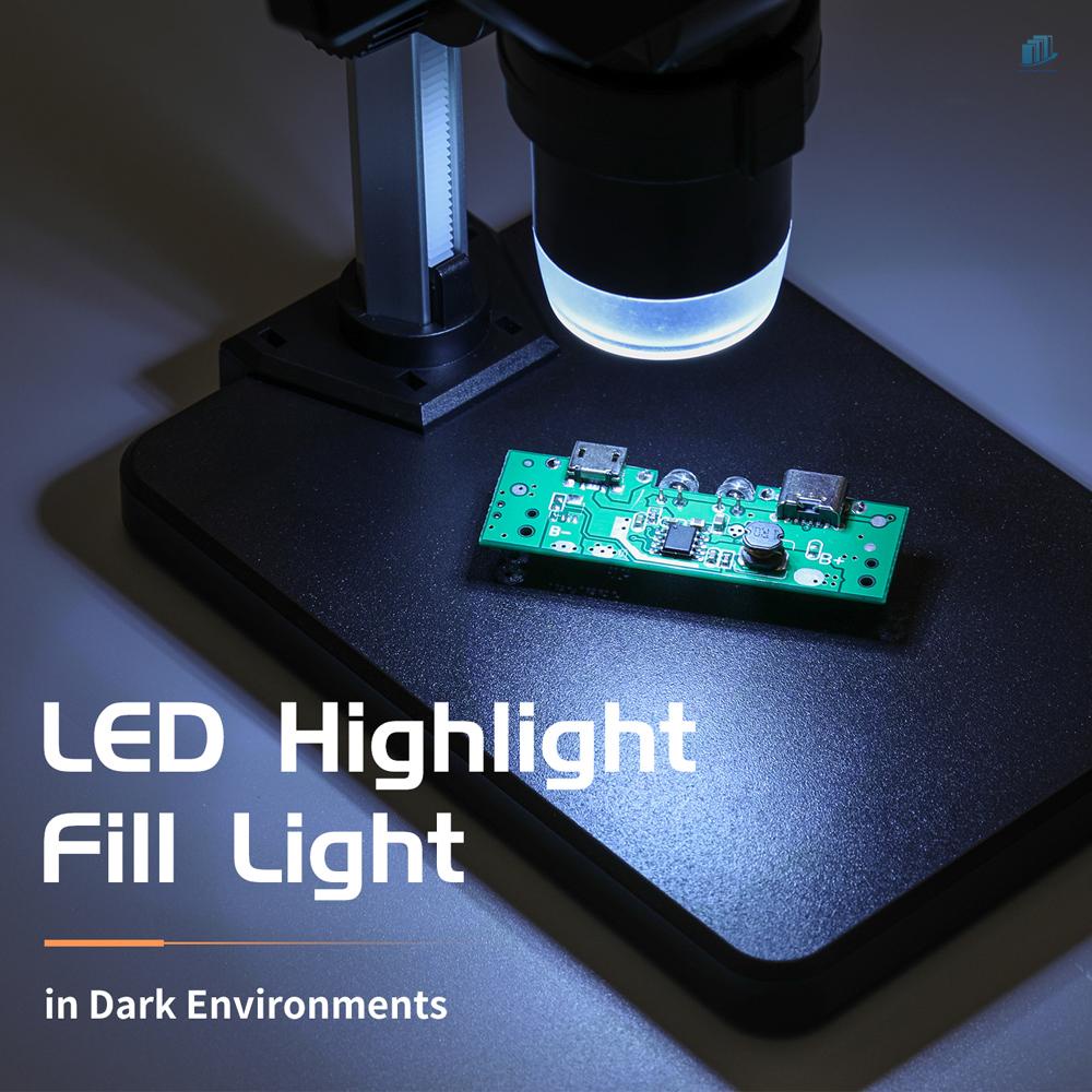 Kính Hiển Vi Điện Tử 5.5-inch 10 Megapixel Màn Hình LCD Phóng Đại 1000x 8LED