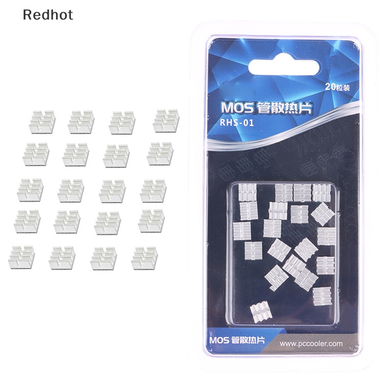 Bộ 20 Chip Tản Nhiệt IC MOS RHS-01 Bằng Nhôm Chất Lượng Cao
