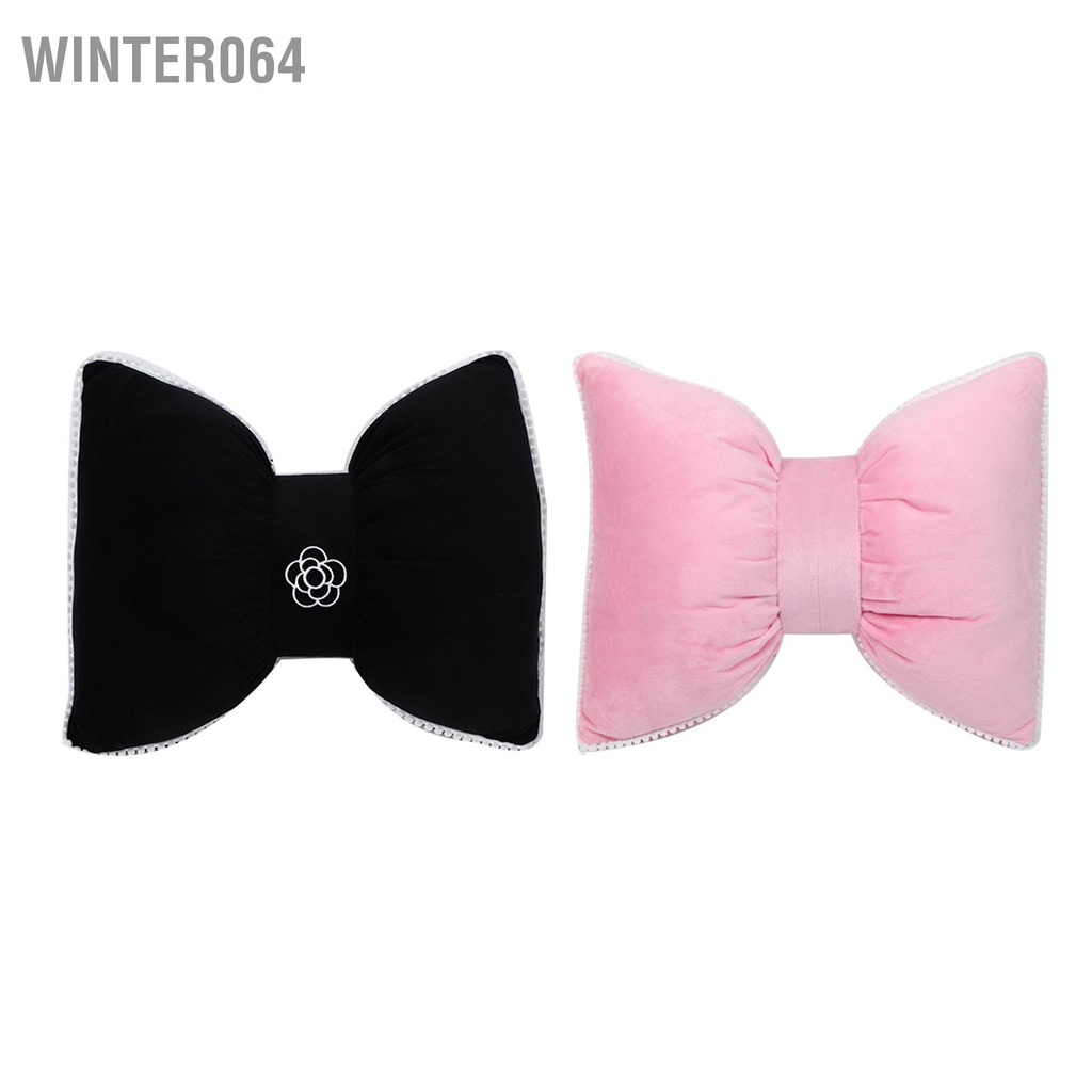 Winter064 Nơ Gối Cổ Sang Trọng Thắt Mềm Mại Ghế Tựa Đầu Hỗ Trợ Đệm Có Khóa Dây Thun