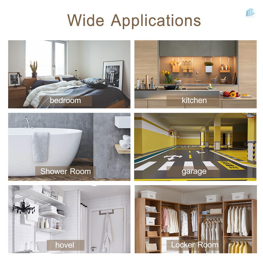 Móc Treo Đồ 4 Móc Bằng Thép Không Gỉ Gắn Tường Chịu Được Sức Nặng Cho Nhà Bếp / Phòng Tắm