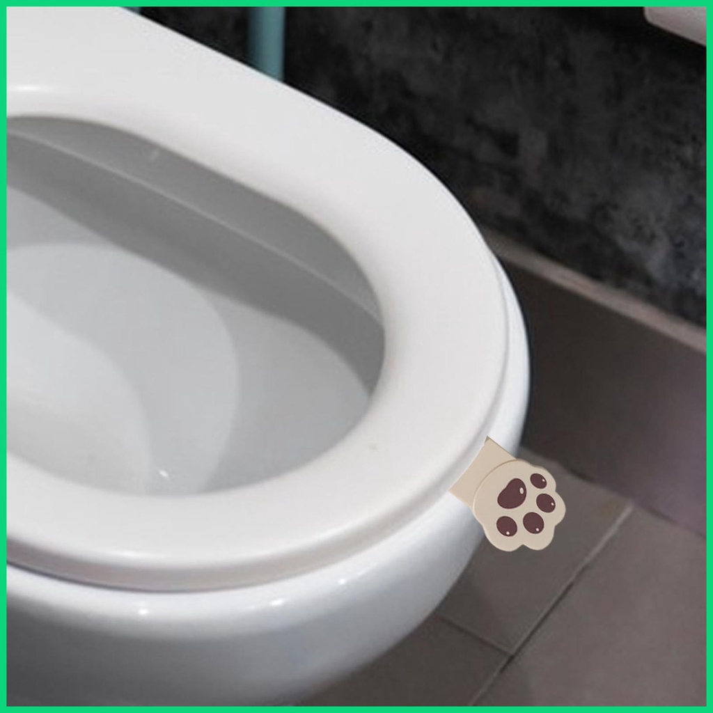 Bộ 2 Giá Đỡ Miếng Lót Bồn Cầu Hình Mèo Dễ Thương Tiện Dụng