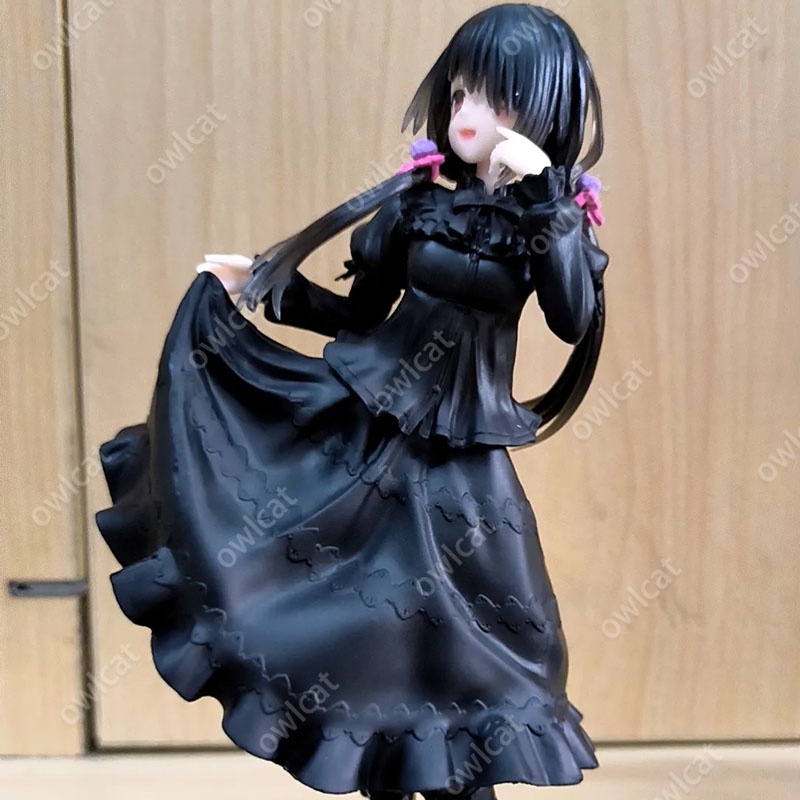 Mô Hình Nhân Vật Date A Live Tokisaki Kurumi  19cm Size Lolita Black Dress Nightmare S-Class Spirit Light Novel Figure PVC Packed in Box Model