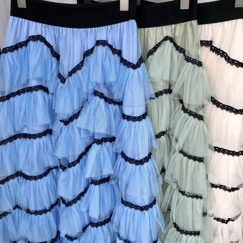 Chân Váy Ren Chữ a Dài 35 inch Thời Trang Cho Nữ