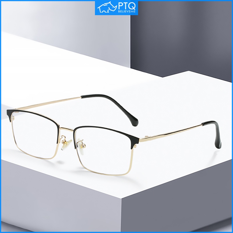 Mắt Kính Nửa Gọng Bằng Kim Loại Phong Cách Doanh Nhân Mới