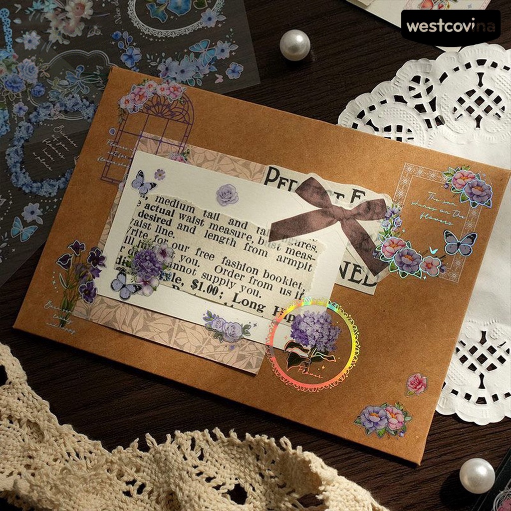 [COD]♪Bộ 2 Miếng Dán Tự Dính Trong Suốt In Họa Tiết Cây Cối Không Để Lại Dấu Vết