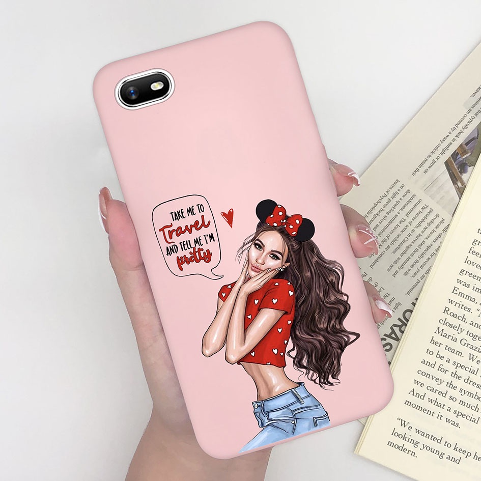 Ốp Điện Thoại Silicon Chống Sốc Hình Hoa Cho Oppo A1k Realme C2 Realme C 2 Oppo A1 k A 1 k RealmeC 2