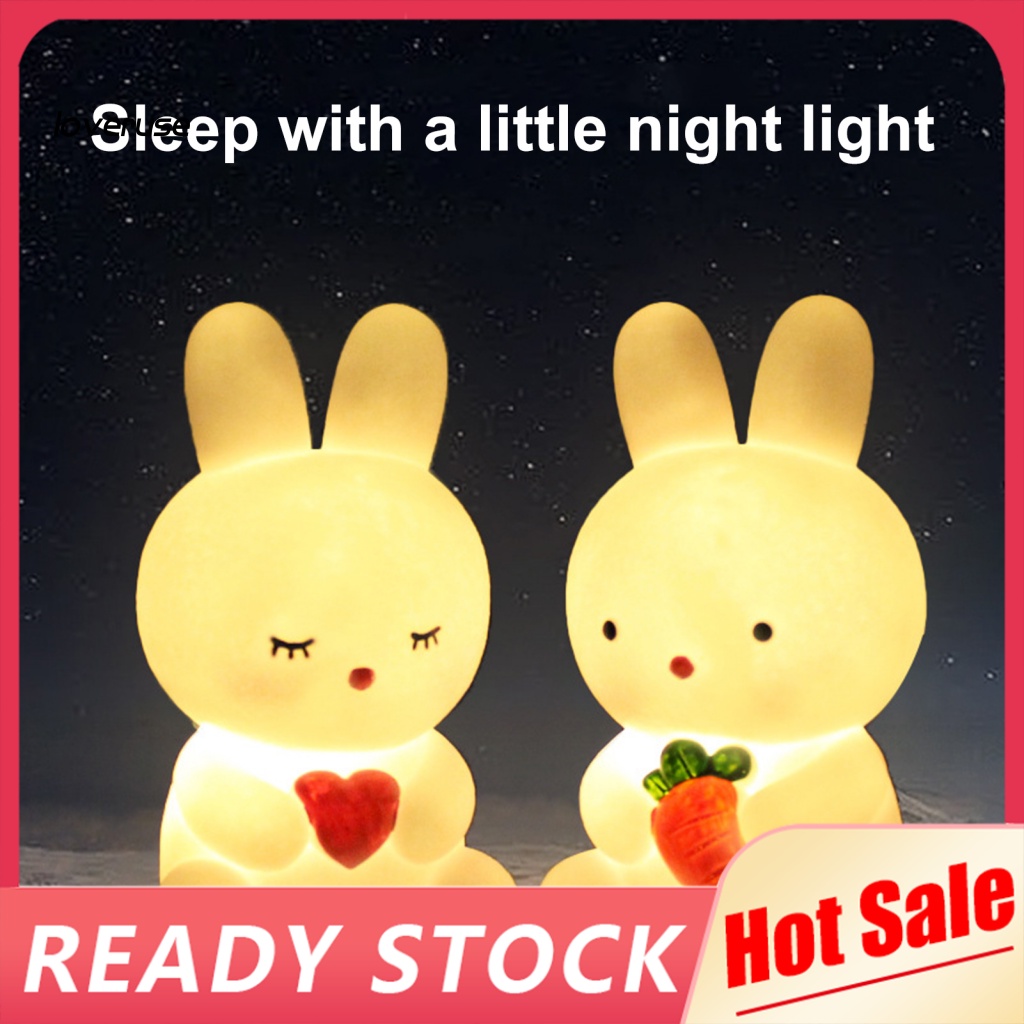 Đèn Ngủ LED Hình Thỏ Dễ Thương Cho Bé