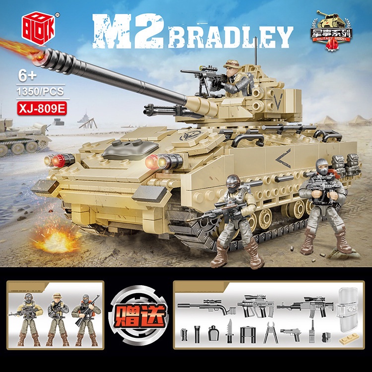 Đồ chơi Lắp ráp Xe Tăng chiến đấu M2 XJ-809E Main battle tank Bradley