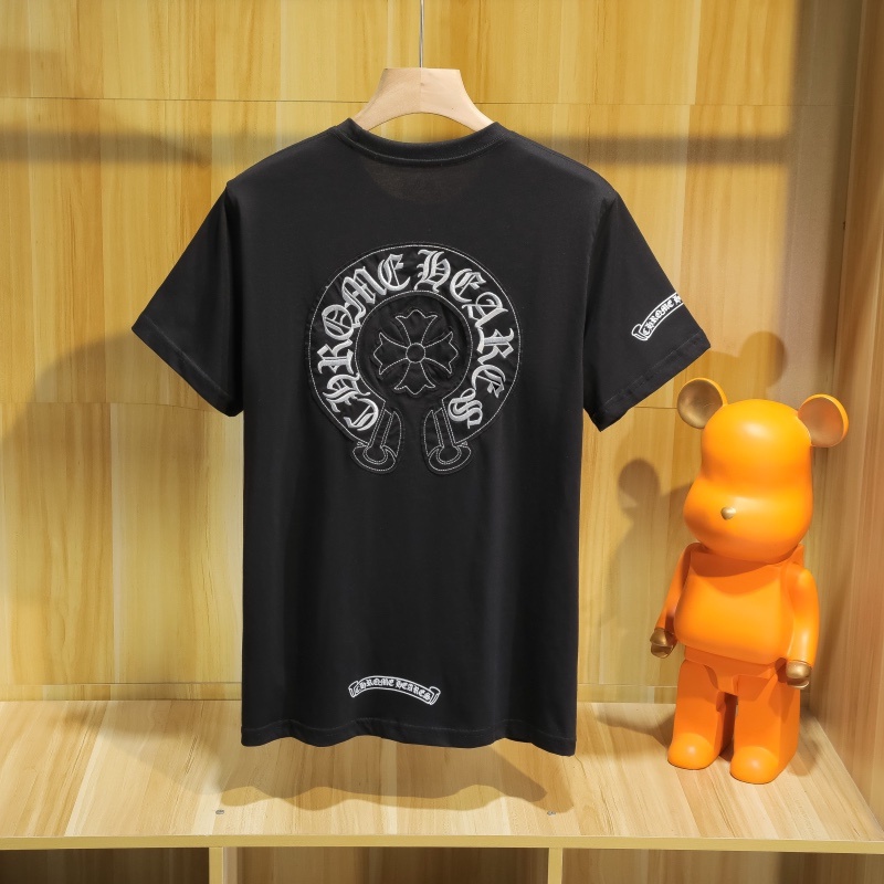 Áo Thun Tay Ngắn Họa Tiết Thêu Phong Cách Unisex Chr88Come &amp; - Classic Big Horseshoe Mẫu Mới Nhất