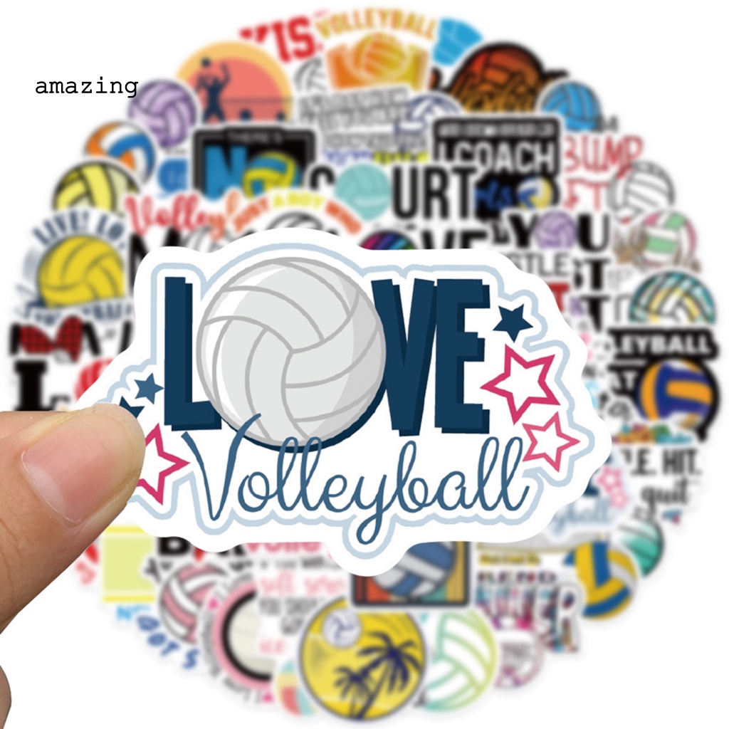 Bộ 50 Miếng Dán Trang Trí Ván Trượt / Va Li Thiết Kế Nhỏ Gọn Dễ Sử Dụng