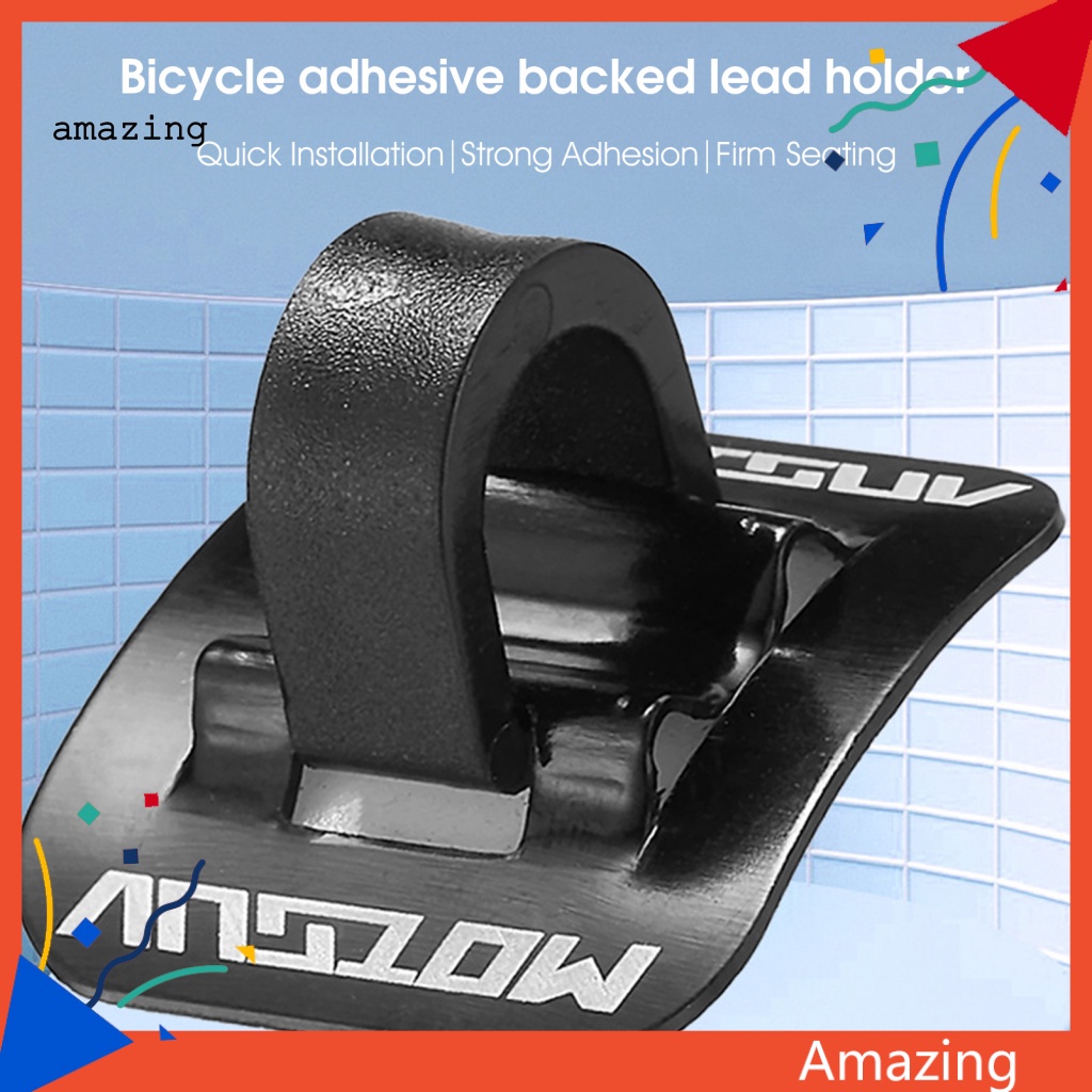 Bộ 6 Kẹp Cố Định Dây Cáp Màu Đen Siêu Bền Tiện Dụng Cho Xe Đạp Leo Núi