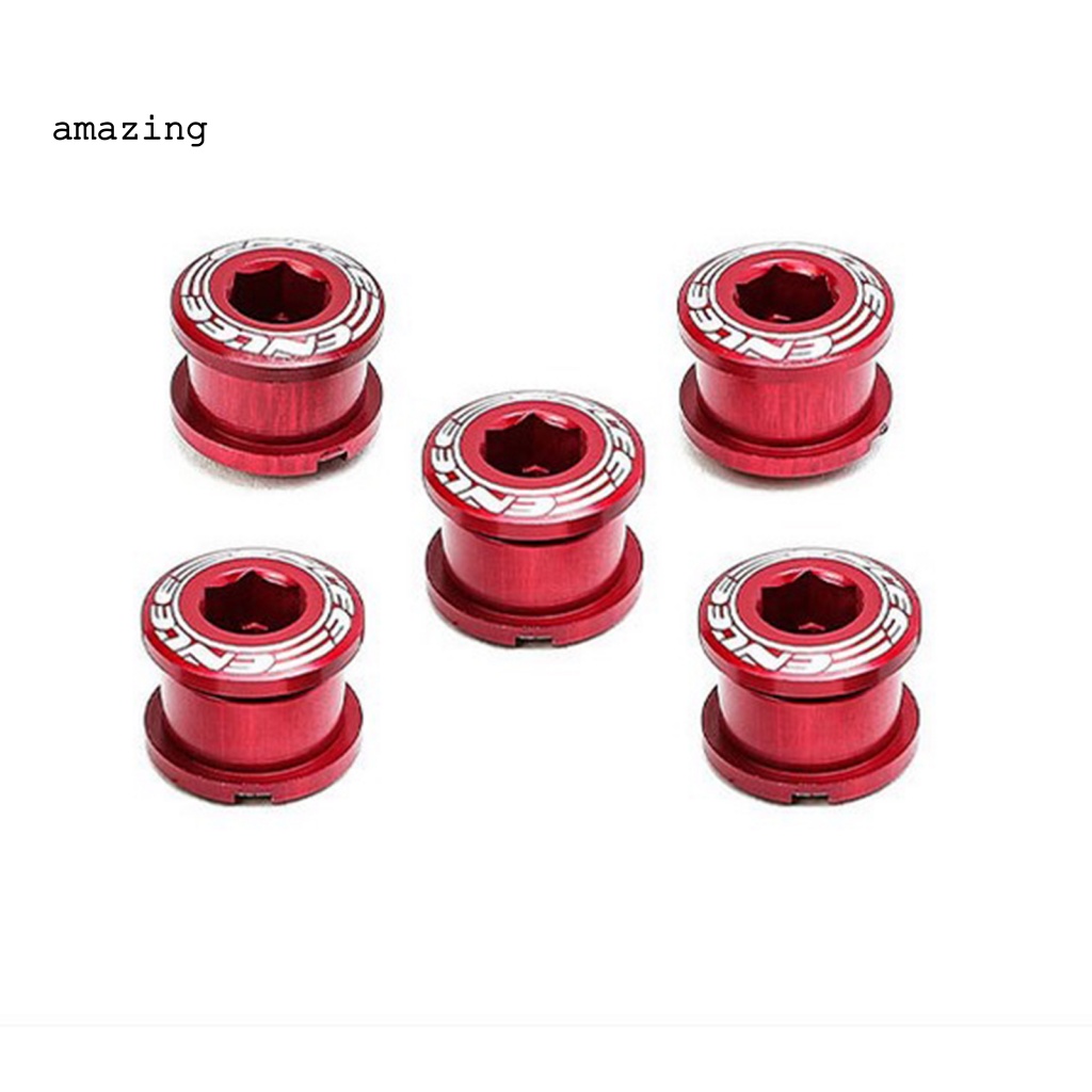 Bộ 5 Ốc Vít Hợp Kim Nhôm Cố Định Bánh Xe Đạp MTB