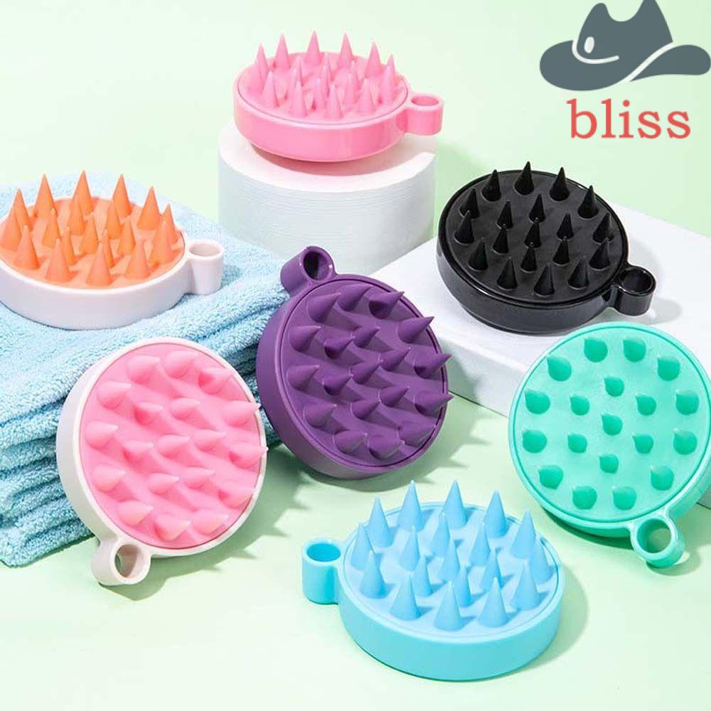 Bàn Chải Gội Đầu Mát Xa Tẩy Tế Bào Chết Hình Tròn Tiện Dụng Cho SPA