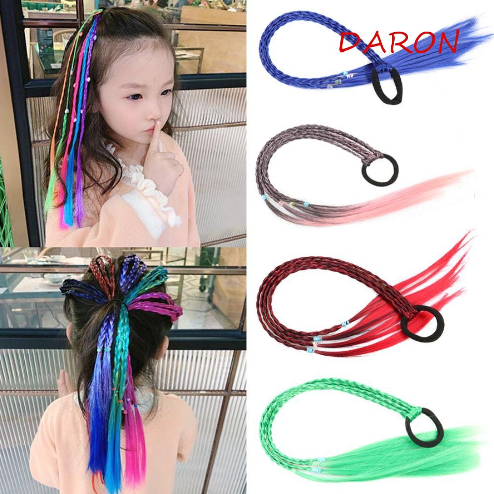 Tóc Giả Kiểu Thắt Bím Mềm Mại Tự Nhiên Dành Cho Bé Gái