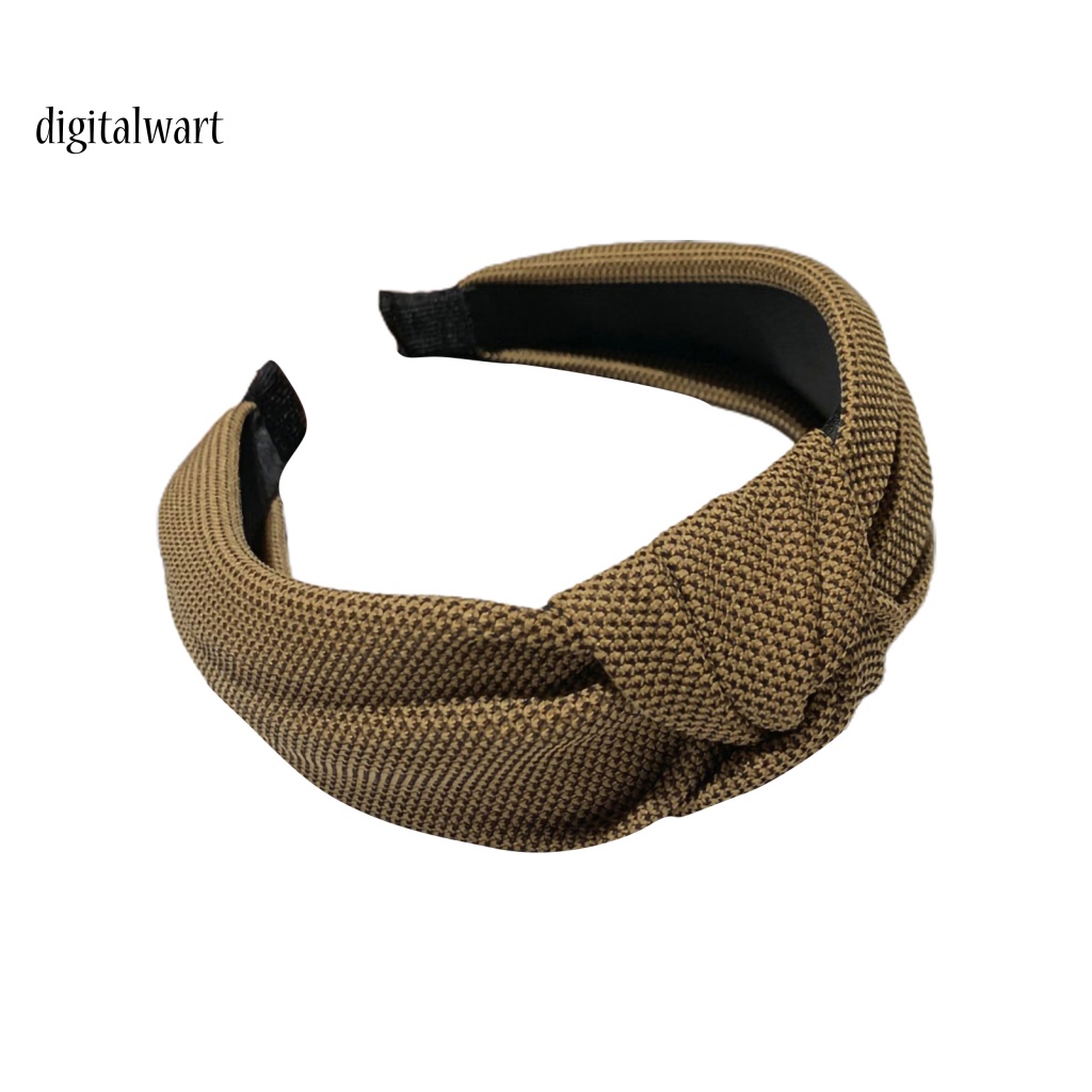 Kỹ Thuật Số| Băng Đô Cài Tóc Dệt Kim Kiểu Thắt Nút Màu Sắc Tinh Khiết Cổ Điển