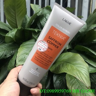 Kem ủ tóc cho tóc nhuộm màu đồng Lakme Teknia Ultra Copper Treatment Refresh 250mL
