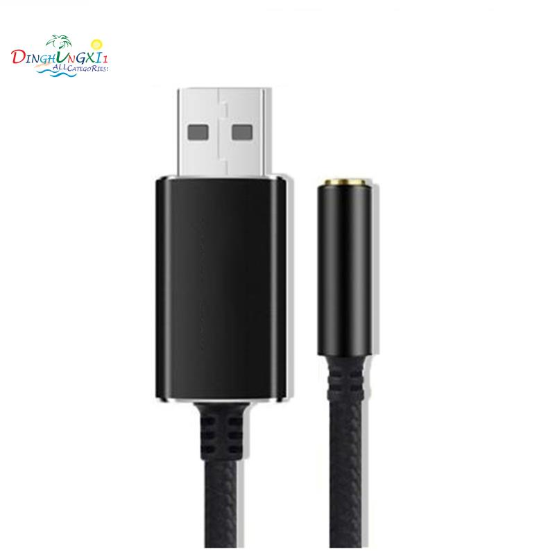 Đầu Chuyển Đổi Âm Thanh USB Sang 3.5mm 2 Trong 1 3.5mm Chuyên Dụng Cho PC / Laptop / Micro / Loa Ngoài Thẻ
