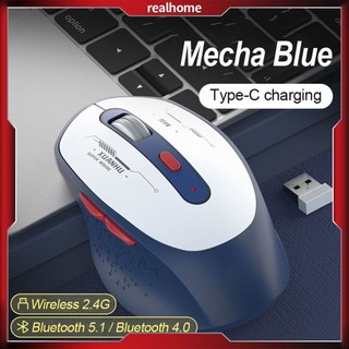 Chuột bluetooth chuột sạc không dây máy tính bảng máy tính xách tay không ồn chuột văn phòng chuột công thái học không dây, 2.4ghz, dành cho mac os realhome