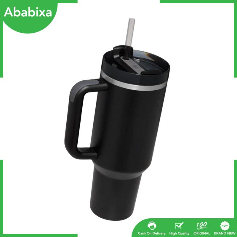 Cốc Uống Cà Phê Nóng Lạnh 40oz Bằng Inox Có Tay Cầm Tiện Dụng Mang Theo Du Lịch Cho Nam Và Nữ