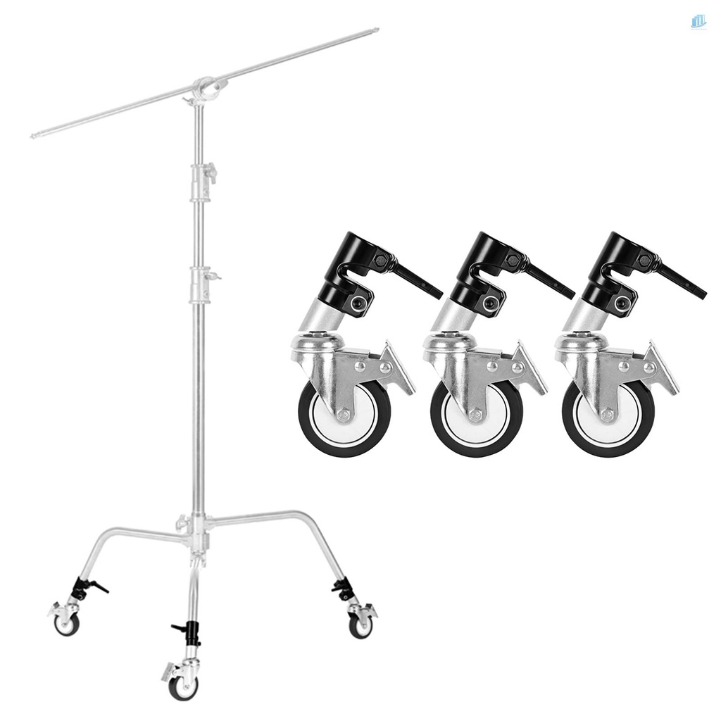 Bộ 3 Bánh Xe Xoay Thông Minh Với Lỗ Gắn 25mm Chuyên Dụng Cho Giá Đỡ Ba Chân / Máy Ảnh