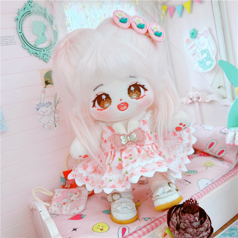 Búp Bê Nhồi Bông Cotton 20cm Xinh Xắn Dành Cho Bé