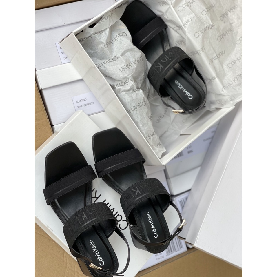 Sandal CK quai sau, gót trụ 5m