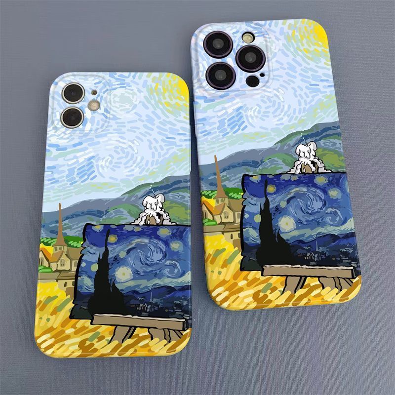 Ốp Điện Thoại Cứng Họa Tiết Tranh Van Gogh Độc Đáo Thời Trang Cho iphone11XR14pro 13 / 8p 12max / 7