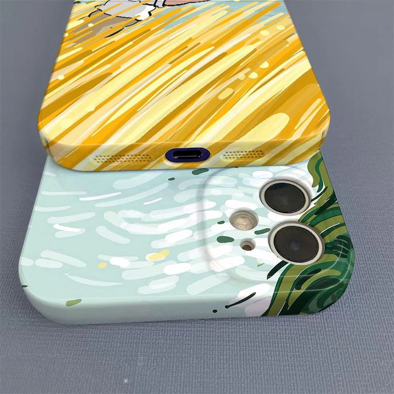 Ốp Điện Thoại Cứng Họa Tiết Tranh Van Gogh Độc Đáo Thời Trang Cho iphone11 XR 13 12 7 14pro ATZ4