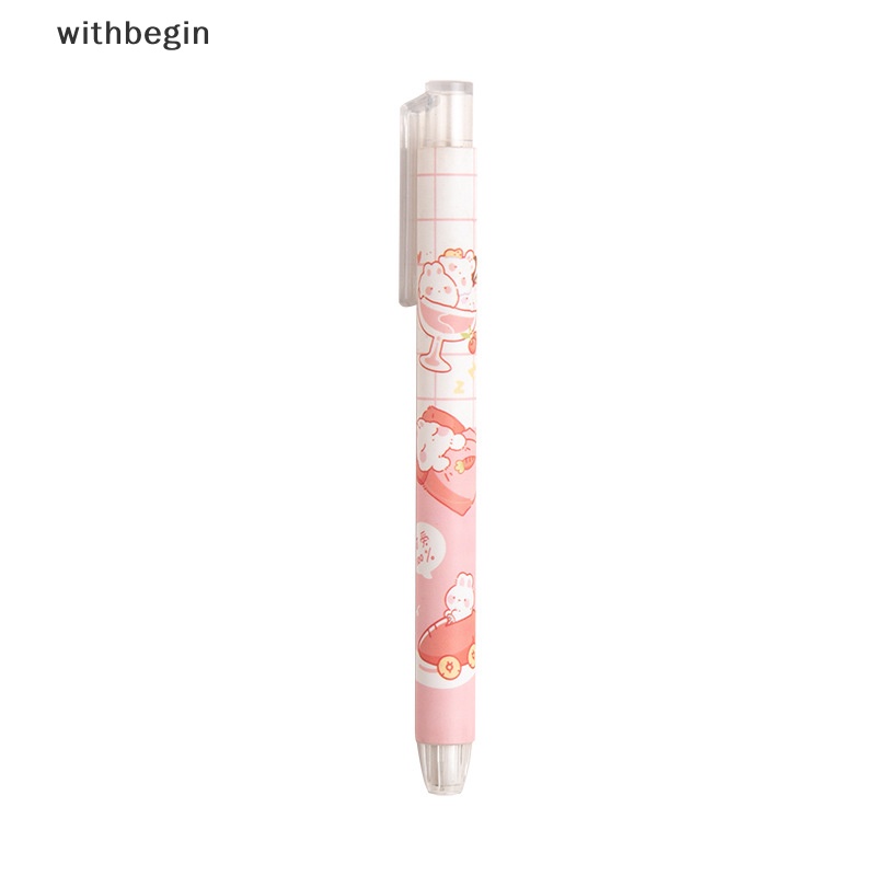 Cục Tẩy Bút Chì Dạng Nhấn Hình Hoạt Hình Dễ Thương Có Thể Thu Gọn Cho Học Sinh / Văn Phòng