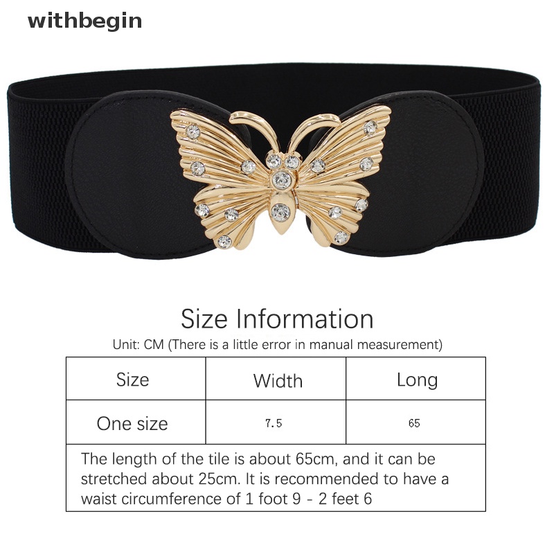 Thắt Lưng Bản Rộng Co Giãn Có Khóa Vàng Kim Thời Trang Mùa Hè Cổ Điển