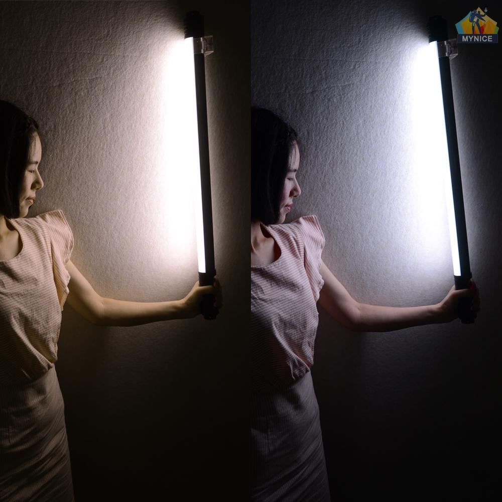 Đèn LED Chụp Ảnh Cầm Tay 40W 2800K-9990K Bi Màu Sắc Điều Chỉnh Được Nhiệt Độ 116cm