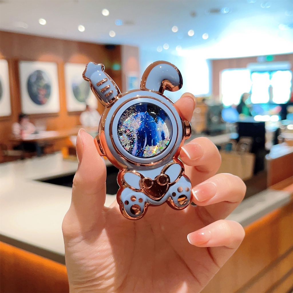 Ốp Điện Thoại Họa Tiết Chú Thỏ Có Túi Khí &amp; Trái Tim Kèm Giá Đỡ Nhẫn Cho iphone