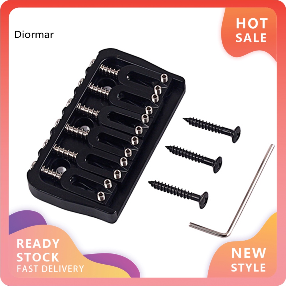 Cầu Đàn 6 Dây Di Động Bền Bỉ DIO GA890 6 Dây Màu Đen Cho Guitar Điện