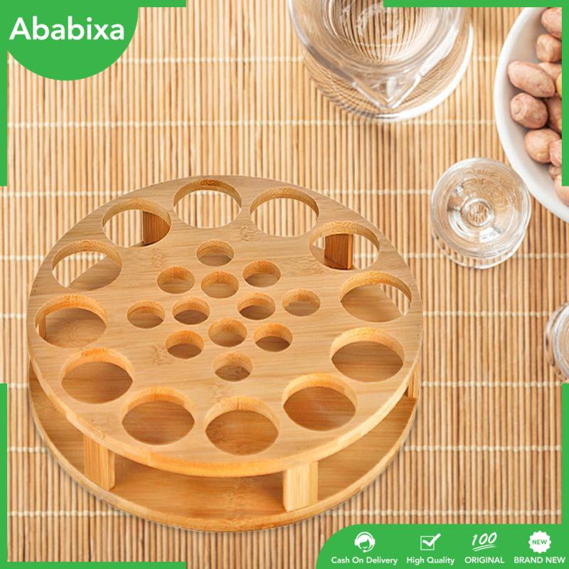 Giá Đỡ Trưng Bày Cốc Bia / Thủy Tinh Bằng Tre Tiện Dụng Cho Tiệc Tùng