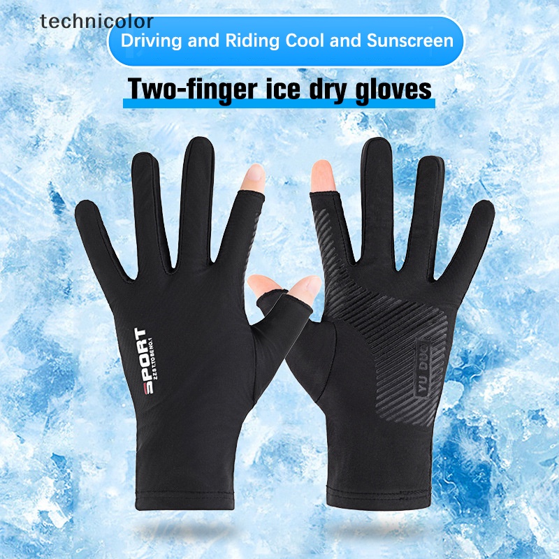 Găng Tay Chống Trượt Bằng Lụa Lạnh Thoáng Khí TYG