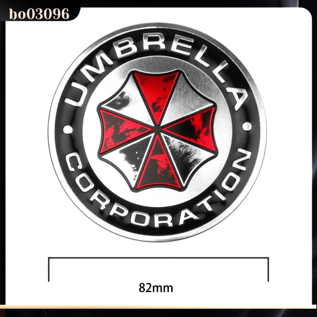 Decal Nhôm Hình Tập Đoàn Umbrella 3d Cho Xe Hơi Kia Nissan Hyundai