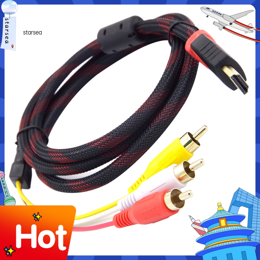 Cáp Chuyển Đổi HDMI Sang 3 RCA AV
