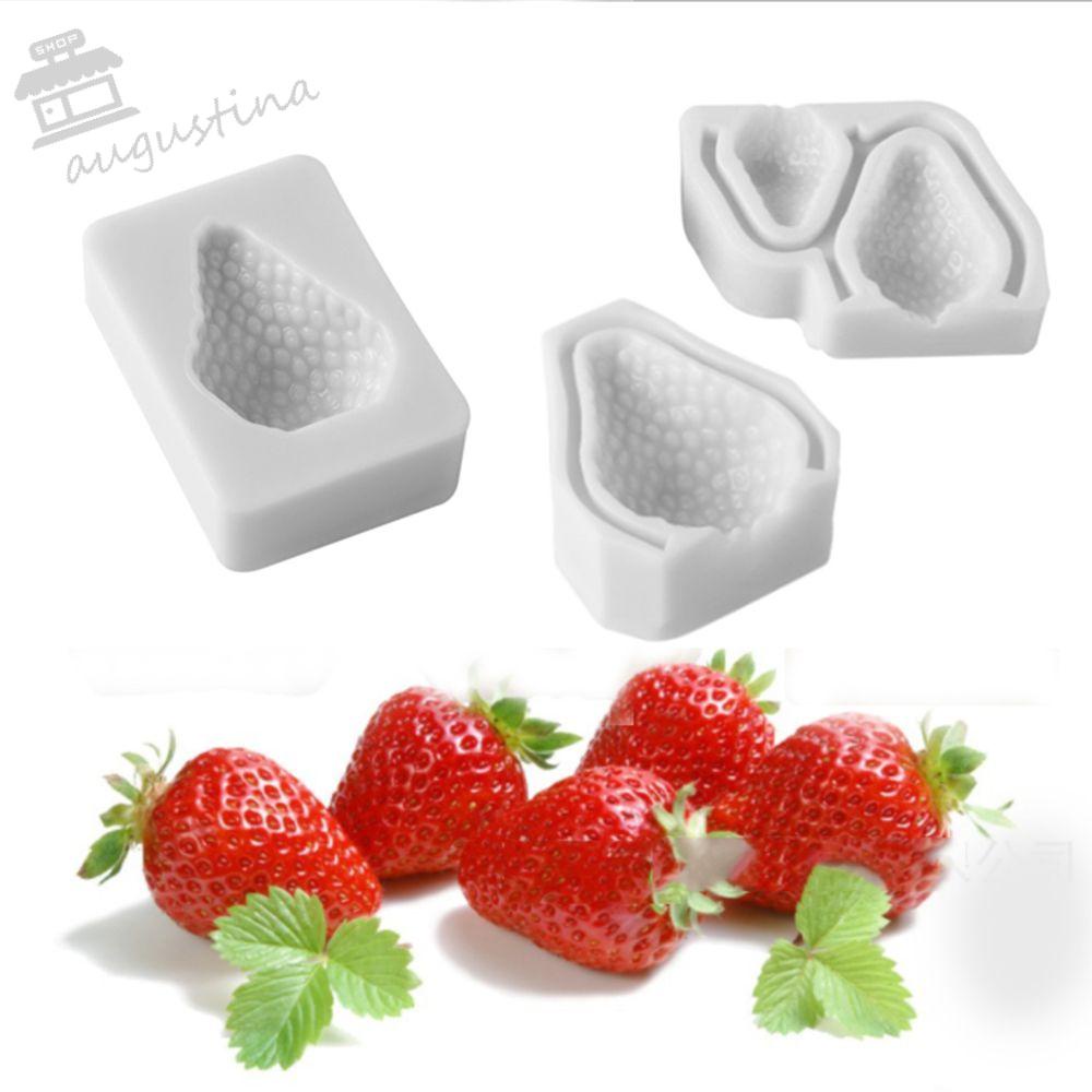 Khuôn Silicone Làm Bánh Tạo Hình Quả Dâu 3D Độc Đáo Tiện Dụng